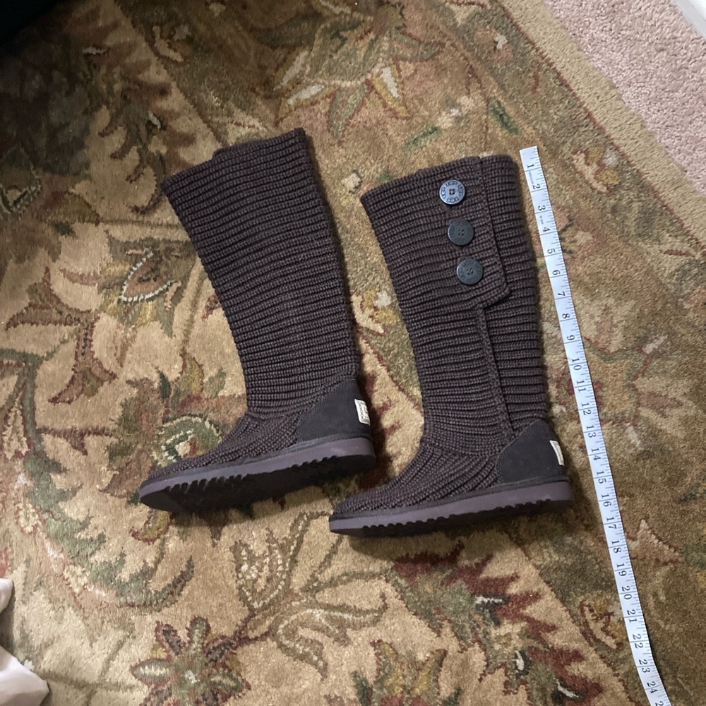 NWOT! UGG Australia Cardy Boots Knit tall Fold Over. - Picture 12 of 13